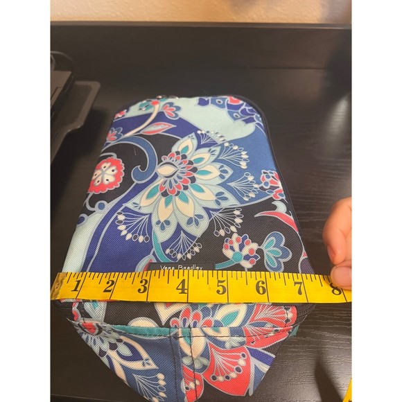 Vera Bradley Blue Lotus Floral Insulated Lunch Bag - Picture 10 of 11